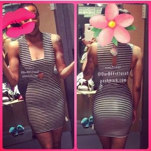 🆕<G by Guess> Stripe Bodycon Dress XS